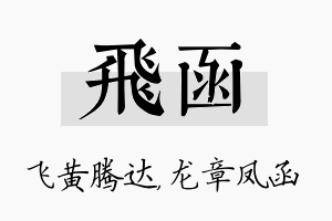 飞函名字的寓意及含义