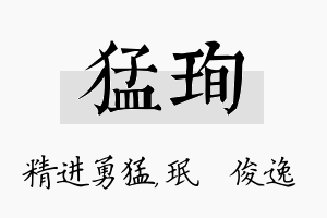 猛珣名字的寓意及含义