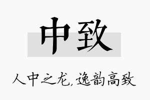 中致名字的寓意及含义