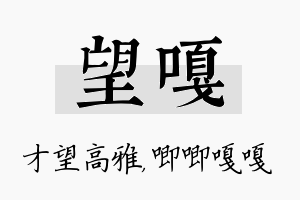 望嘎名字的寓意及含义