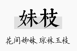 妹枝名字的寓意及含义