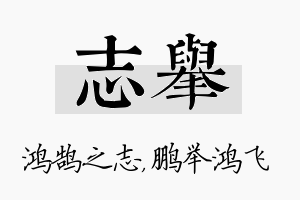 志举名字的寓意及含义