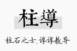 柱导名字的寓意及含义