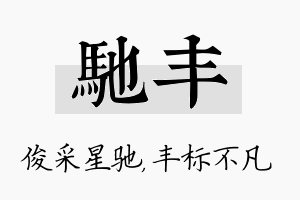 驰丰名字的寓意及含义