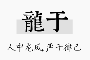 龙于名字的寓意及含义