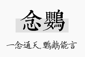 念鹦名字的寓意及含义