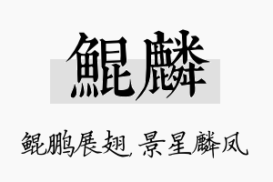 鲲麟名字的寓意及含义