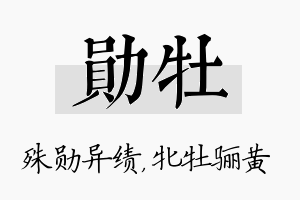 勋牡名字的寓意及含义