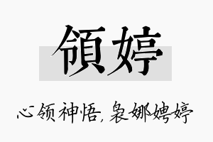 领婷名字的寓意及含义