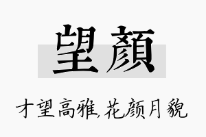 望颜名字的寓意及含义