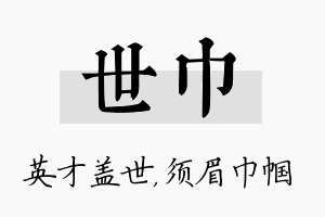 世巾名字的寓意及含义