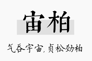 宙柏名字的寓意及含义