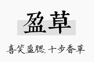 盈草名字的寓意及含义