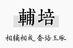 辅培名字的寓意及含义