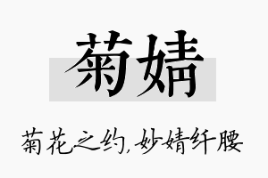 菊婧名字的寓意及含义