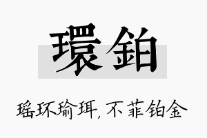 环铂名字的寓意及含义