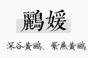 鹂媛名字的寓意及含义