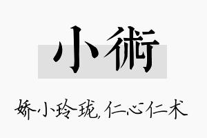 小术名字的寓意及含义