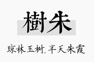 树朱名字的寓意及含义