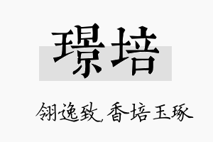 璟培名字的寓意及含义