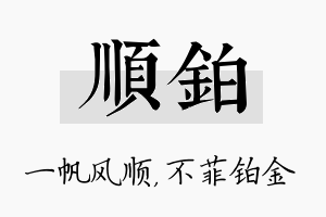 顺铂名字的寓意及含义