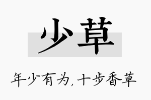 少草名字的寓意及含义