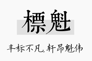 标魁名字的寓意及含义