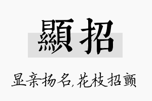 显招名字的寓意及含义