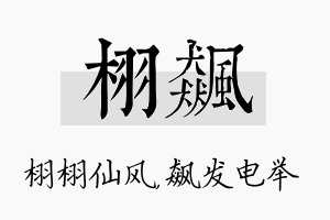 栩飙名字的寓意及含义