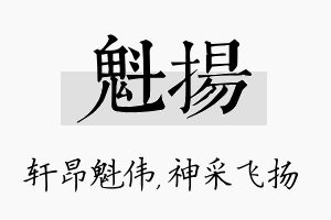 魁扬名字的寓意及含义