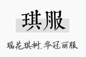 琪服名字的寓意及含义