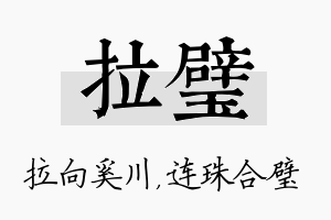 拉璧名字的寓意及含义