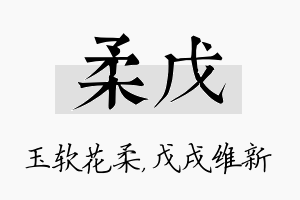 柔戊名字的寓意及含义