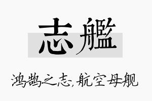 志舰名字的寓意及含义