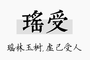 瑶受名字的寓意及含义