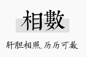 相数名字的寓意及含义