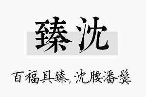 臻沈名字的寓意及含义