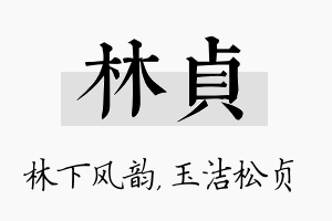 林贞名字的寓意及含义