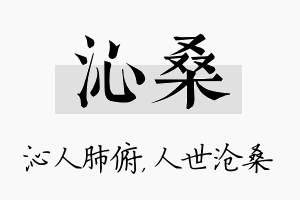 沁桑名字的寓意及含义