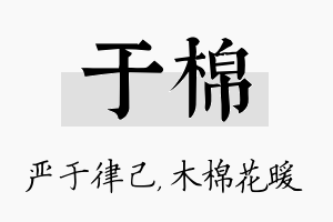 于棉名字的寓意及含义