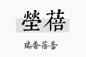 茔蓓名字的寓意及含义