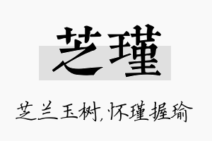 芝瑾名字的寓意及含义