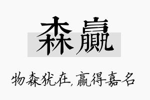 森赢名字的寓意及含义