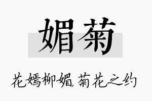 媚菊名字的寓意及含义