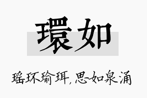 环如名字的寓意及含义