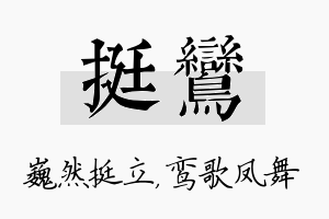 挺鸾名字的寓意及含义