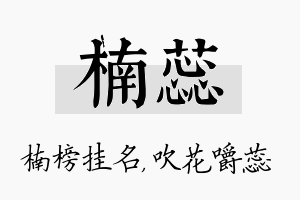 楠蕊名字的寓意及含义