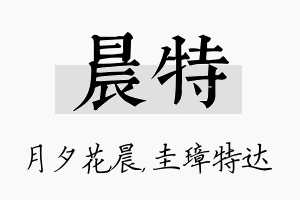 晨特名字的寓意及含义