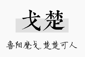 戈楚名字的寓意及含义