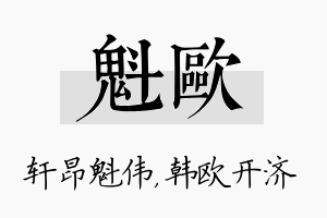 魁欧名字的寓意及含义